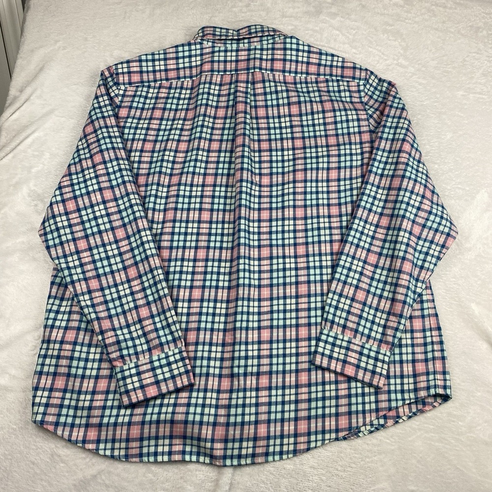 Vineyard Vines Men's XXL Slim Fit Tucker Shirt Blue Pink Check Long Sleeve Soft - Picture 10 of 10